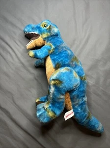 Blue T-Rex Dinosaur Plush Stuffed Animal by Aurora Tyrannosaurus - Picture 1 of 7