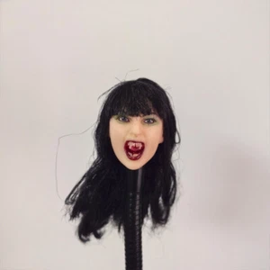 1/6 Female Zombie Vampire Girl Head Sculpt Carved Model For 12"Figure Body - Picture 1 of 6