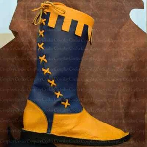 Maßgefertigte Schnürstiefel Wikinger, Mittelalterstiefel - alle Größen verfügbar - Bild 1 von 5