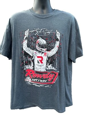 Kyle Bush Rowdy Nation T-shirt size 2 X - Image 1 of 3
