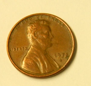 1972 US PENNY ONE CENT COIN DOUBLE DIE STRIKE DAMAGE AND GREASE ERRORS RARE P4y - Picture 1 of 14