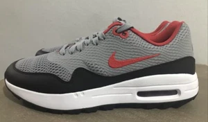 Nike Air Max 1 grau/schwarz/weiß/rot Golfschuhe CI7576-002 Herren Größe 10,5 - Bild 1 von 7