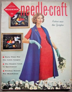 1960's Modern Needle-craft knit crochet patterns clothing decor - Picture 1 of 1