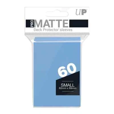 Ultra Pro Gaming SMALL Size Deck Protector Sleeves PRO MATTE LIGHT BLUE - 60 Ct - Image 1 of 2