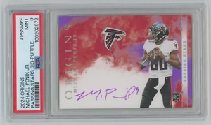 Michael Penix Jr 2024 Origins Rookie Autograph Purple /17 Falcons RC Auto PSA 9 - Picture 1 of 2