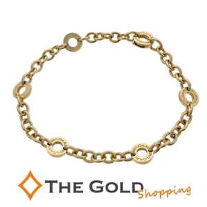 BVLGARI Bracelet BVLGARIBVLGARI BB Chain 18K 750 Yellow Gold - Picture 1 of 6