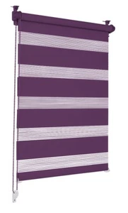 Doppelrollo Lila 105x210cm Klemmfix ohne Bohren Seitenzugrollo Klemmrollo WOW - Bild 1 von 1