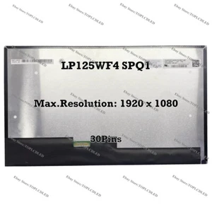 LP125WF4 SPQ1 12.5" 1920×1080 Glossy FHD 30Pins Laptop Screen Display DND8T - Photo 1/1