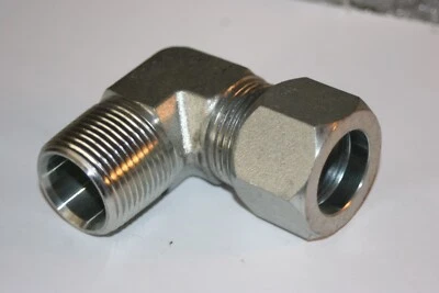 1” Tube x 1” MNPT Steel Male Compression Elbow Fitting - Image 1 of 4