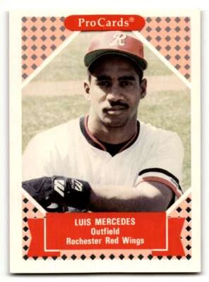 1991 ProCards Tomorrow's Heroes #2 Luis Mercedes    Rochester Red Wings ID:56158 - Image 1 of 2