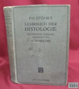 ANTIQUE 1915 GERMAN MEDICAL HARDCOVER BOOK - HISTOLOGIE - Picture 1 of 14