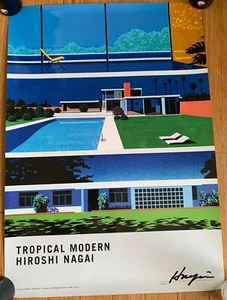 Hiroshi Nagai autographed poster Tropical Modern B - Picture 1 of 4