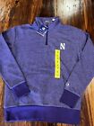 New Northwestern Wildcats Champion Mens 1/4 Zip Fleece Line Sweatshirt Small Nwt