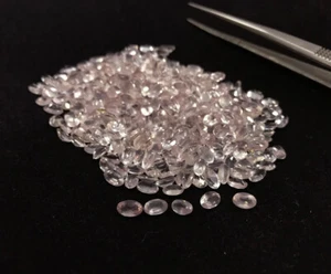AAA Natürlicher Rosenquarz 7x5 mm Ovale Form Facettiert Schliff Lose Edelstein 10 Stck. Lot - Bild 1 von 5