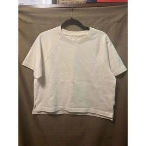 Vuori Womans Short Sleeve Mackenzie Top Crew Neck Size XS Natural - Picture 1 of 6