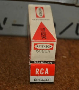 Lot of Two 6CB6A Vacuum Tubes NOS - Tested Good on TV-7D/U Tester - Picture 1 of 2