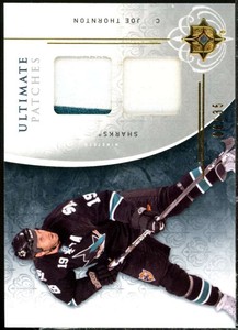 Joe Thornton Card 2009-10 Ultimate Collection Ultimate Patches #UJTH 