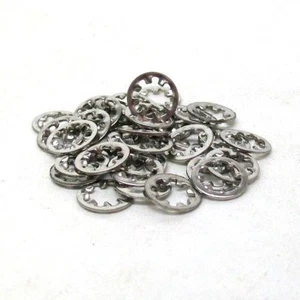 BOX OF 500 NEW M5 INTERNAL TOOTH LOCK WASHER A2 STAINLESS STEEL FREE SHIP NH - Picture 1 of 6