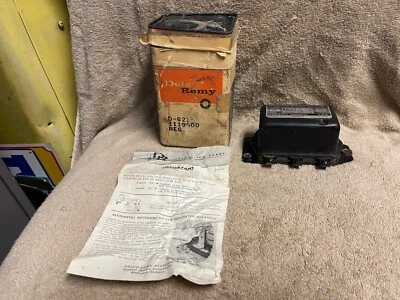 NOS DELCO REMY D623 1119600 1959-61 PONTIAC OLDSMOBILE GM TRUCKS VOLTAGE REG — 第 1/4 张图片