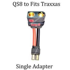 RCP-QS8 Fits Traxxas Connector F to M Single Wired 8 awg, 10 awg, 12 awg Adapter - Picture 1 of 5