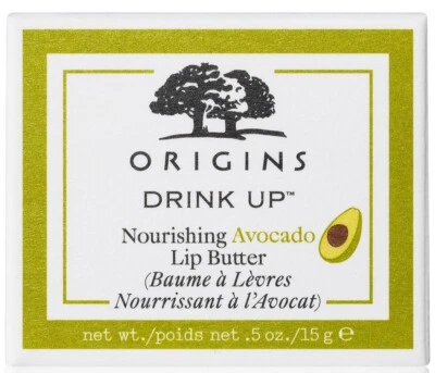 Origins Drink Up aguacate y aceite natural mantequilla labial bálsamo tamaño completo 15 g Foto 1 de 4