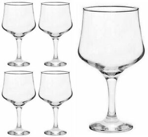 Set Of 4 LARGE Red Wine Glass Goblets / LARGE Wine Glasses 690ml