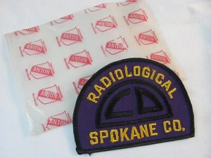1960s ~ Civil Defense Radiological Patch ~ Spokane County ~ LAST ONE - Picture 1 of 5