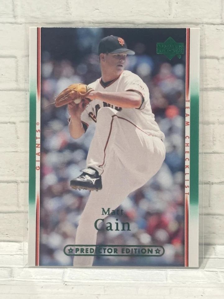 2007 Upper Deck Predictor Green (Rare Parallel)  #498 Matt Cain - Image 1 of 2