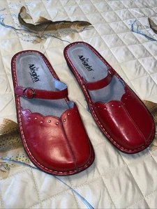 Zoccolo Alegria PG Lite Slide classico pelle rossa TUS-514 EUR 40 US 9,5-10 - Foto 1 di 9