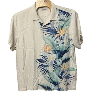 Tommy Bahama Mens XXL 100% Silk Camp Shirt Paradise Vines Floral Multicolor - Picture 1 of 4