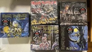 Iron Maiden Cd 5 Lot Action Figures Collectors Patch Limited Remastered Number - Picture 1 of 2