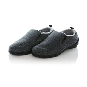 PowerStep� ArchWear� Men's Twin-Gore Slippers Charcoal - 8802-20, Charcoal - Picture 1 of 7