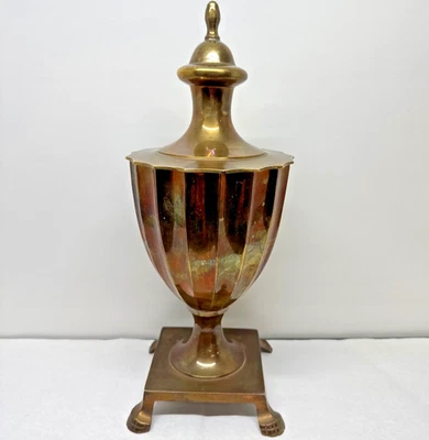 Vintage Brass Urn, Oddity Rare 14" - Image 1 of 4