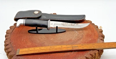 Vintage Pre-date code Buck USA 121 Fisherman Fixed Blade Knife W/Sheath--2520.25 - Image 1 of 4