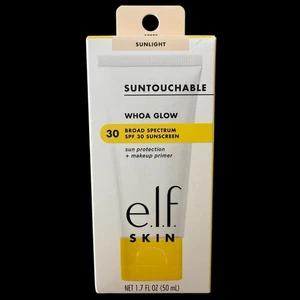 e.l.f. SKIN Suntouchable Whoa Glow SUNLIGHT Sunscreen SPF 30 Makeup Primer NEW - Picture 1 of 6
