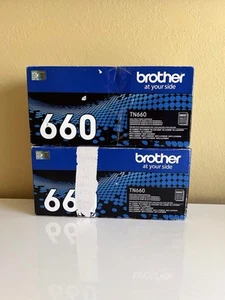 CONFEZIONE 2 cartucce toner ad alta resa originali Brother TN660 - TN-660. NUOVO - Foto 1 di 9