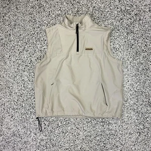 Vintage Izod X-Treme Function Golf Cream Vest Mens Size Large Windbreaker - Picture 1 of 7