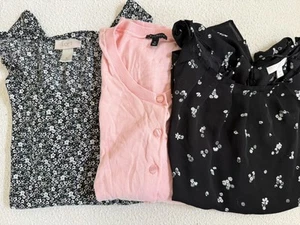 Mixed Lot 3 Women’s Med Top Shirt Pink Talbots Sweater Floral Loft Lauren Conrad - Picture 1 of 17