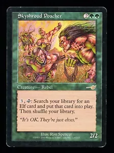 * * 1x Skyshroud Poacher x1 * * Nemesis MTG MP Moderately Played - Picture 1 of 2