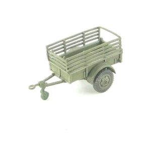 Flatbed Wood Bed Trailer 1ton Kniga 6204 Resin 1/87 Scale Unassembled - Picture 1 of 1