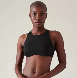 Athleta Size 34B/C Maldives Bra Cup Bikini Swim Top Black #405827 NEW - Picture 1 of 3