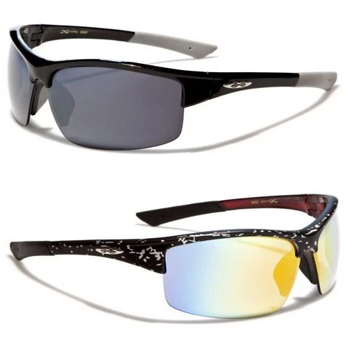 X-Loop Sport Shades Wrap Around Semi-Rimless Men's Sunglasses - Image 1 of 1