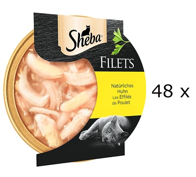 (€ 23,59/kg) SHEBA FILETS Huhn- Katzen-Snack mit Hühnchenbrustfilet: 48 x 60 g
