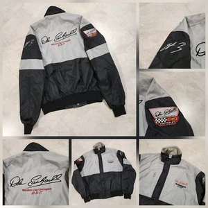 VTG 80s Dale Earnhardt Winston Cup Champion 1987 Mens L Large NASCAR Race Jacket - Picture 1 of 14
