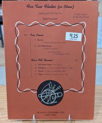 Two Pieces for Two Flutes by William Babell & Ralph Freundlich - Image 1 of 3