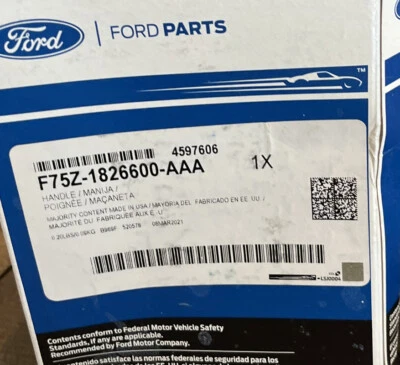 Manija de puerta exterior trasera negra Ford F-150 Heritage F-250 OEM F75Z-1826600-AAA Foto 1 de 4