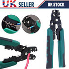 UK Ratchet Crimper Plier Cable Wire Electrical Crimp Tool Terminals Crimping Set