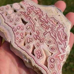 POLISHED RHODOCHROSITE DISPLAY SPECIMEN SLAB ARGENTINA 337.5 GRAMS - Picture 1 of 7