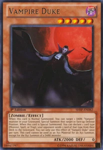 YUGIOH - Vampire Duke - SHSP-EN082 - Rare - 1st Edition - NM - FLAT RATE SHIP - Picture 1 of 1