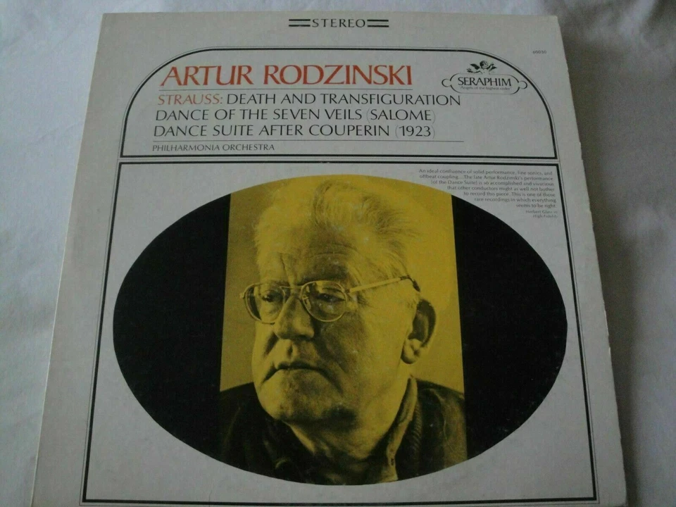 strauss: death and transfiguration VINYL LP ALBUM SERAPHIM RECORDS PHILHARMONIA  Foto 1 de 2